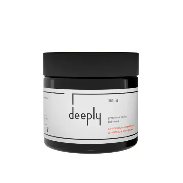 Глибоковідновлююча маска для волосся Deeply з протеїнами (300 мл)
