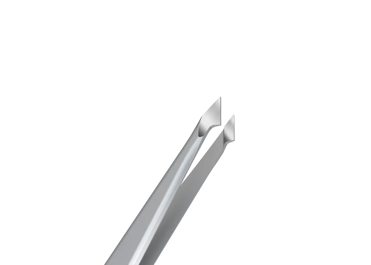 Пінцет для брів скошений Expert TE-10-07 Сталекс - Фото 3