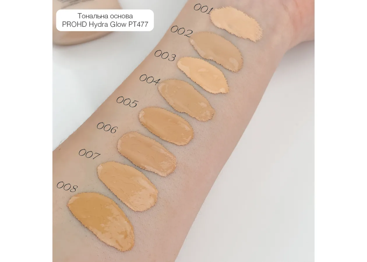 Тональна основа для обличчя Topface PROHD Hydra Glow Foundation PT477 (30 мл) - Фото 2