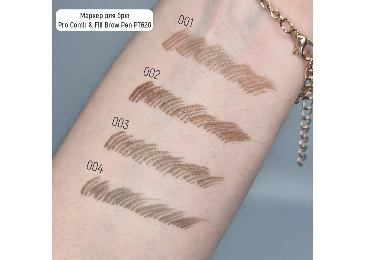 Маркер для брів Topface Pro Comb & Fill Brow Pen PT620 (1 мл) - Фото 2