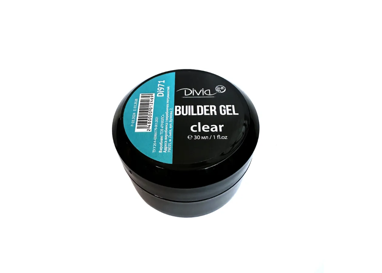 Clear Builder Gel Divia - Di971 (30 ml)