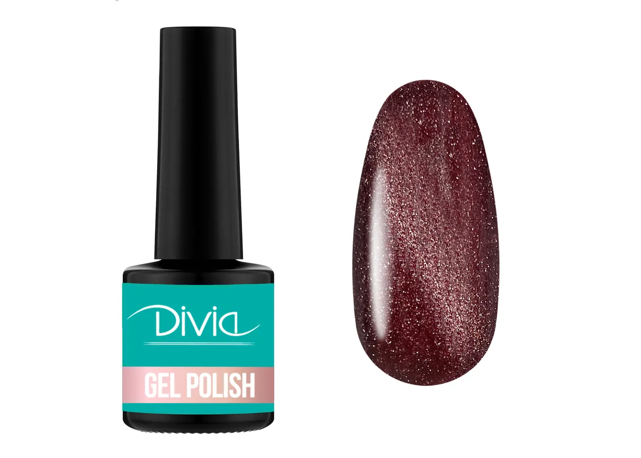 Gel polish reflective cat's eye Divia 