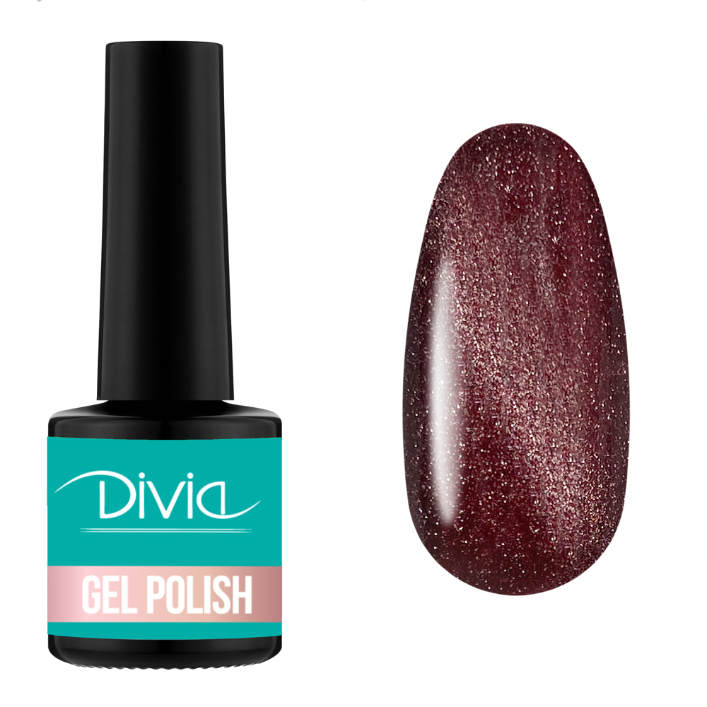 Gel polish reflective cat's eye Divia 