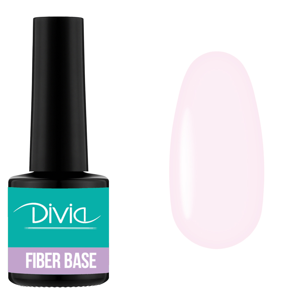 Файбер база для нігтів з армуючими волокнами Divia 