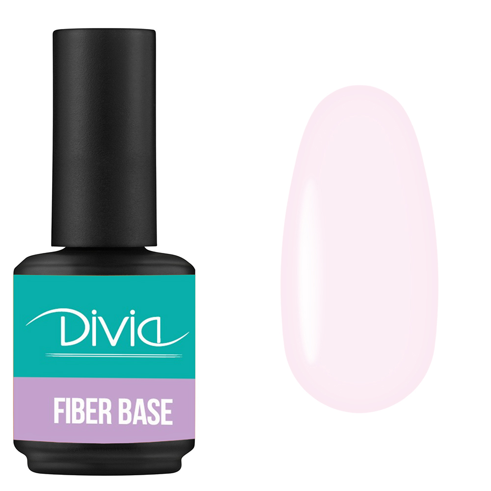 Файбер база для нігтів з армуючими волокнами Divia 