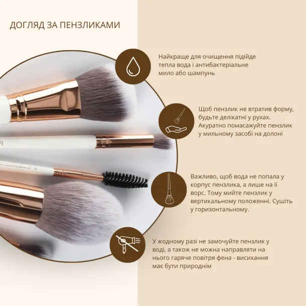 Пензлик для рум'ян TopFace - PT901 [F02] - Фото 2