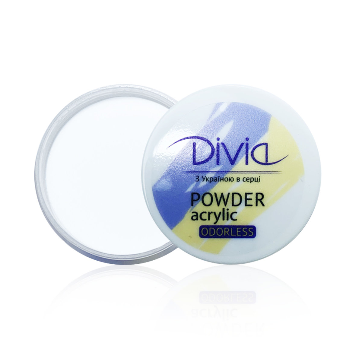 Акрилова пудра для нігтів без запаху Divia 