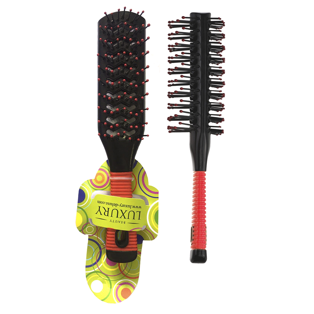 Щітка тунельна двустороння для волосся скелет Luxury - HB-01-04