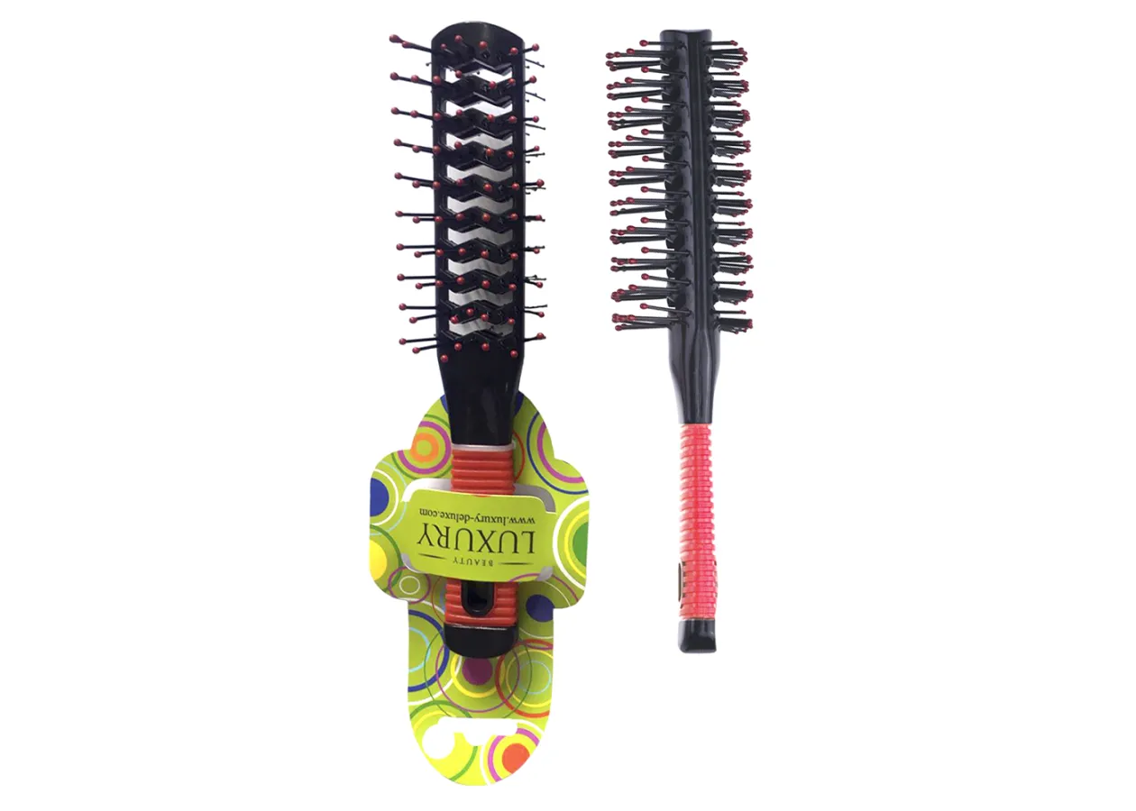 Щітка тунельна двустороння для волосся скелет Luxury - HB-01-05