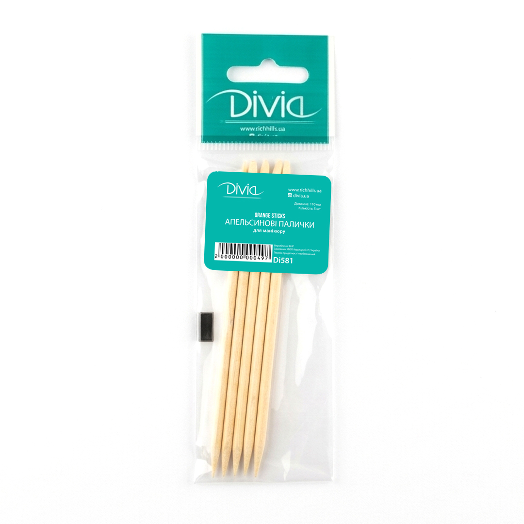 Orange sticks Divia - Di581 (11 cm, 5 pcs)