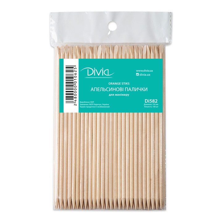 Апельсинові палички Divia - Di582 (15 см, 100 шт)