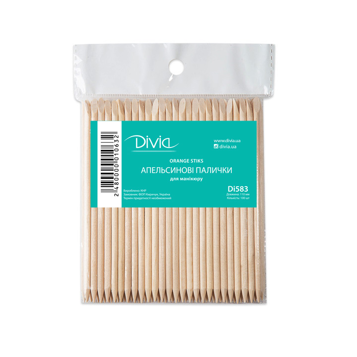 Апельсинові палички Divia - Di583 (11 см, 100 шт)