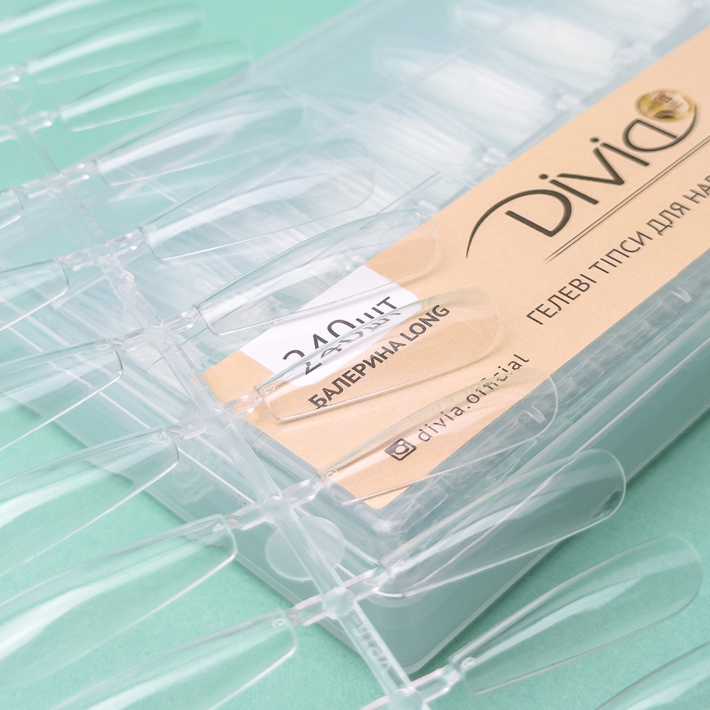 Gel tips for nail extension Divia 