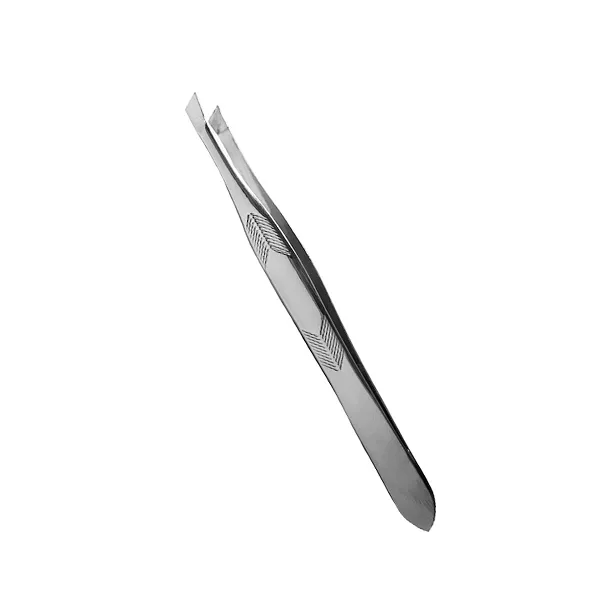 Пінцет для брів скошений Luxury - P30