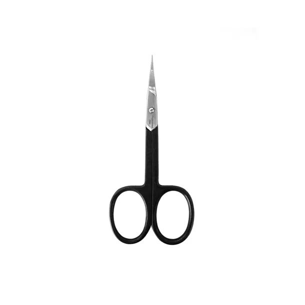 Ножиці манікюрні вигнуті для кутикули чорні Luxury - HM13