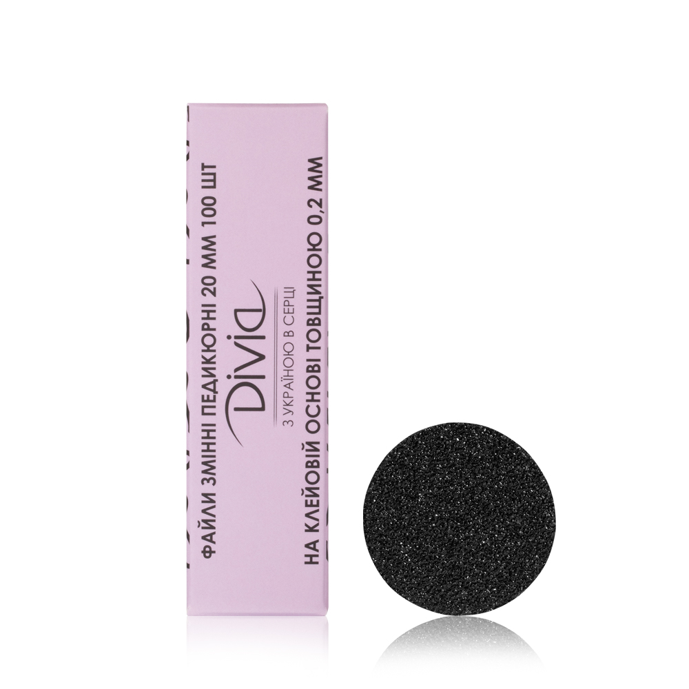 Removable File Set Divia 100 Grit for Pedicure Disc M (100 pcs)