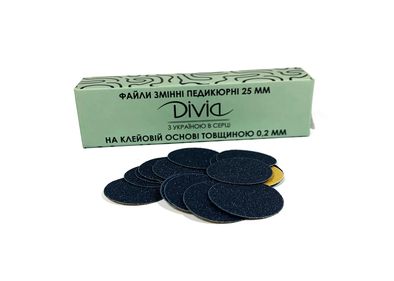 Removable File Set Divia 220 Grit for Pedicure Disc L (100 pcs)