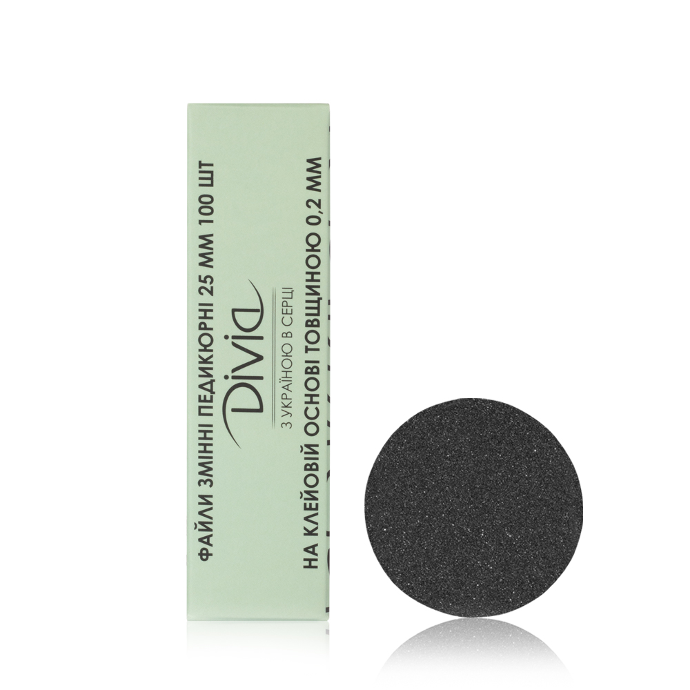 Removable File Set Divia 240 Grit for Pedicure Disc L (100 pcs)