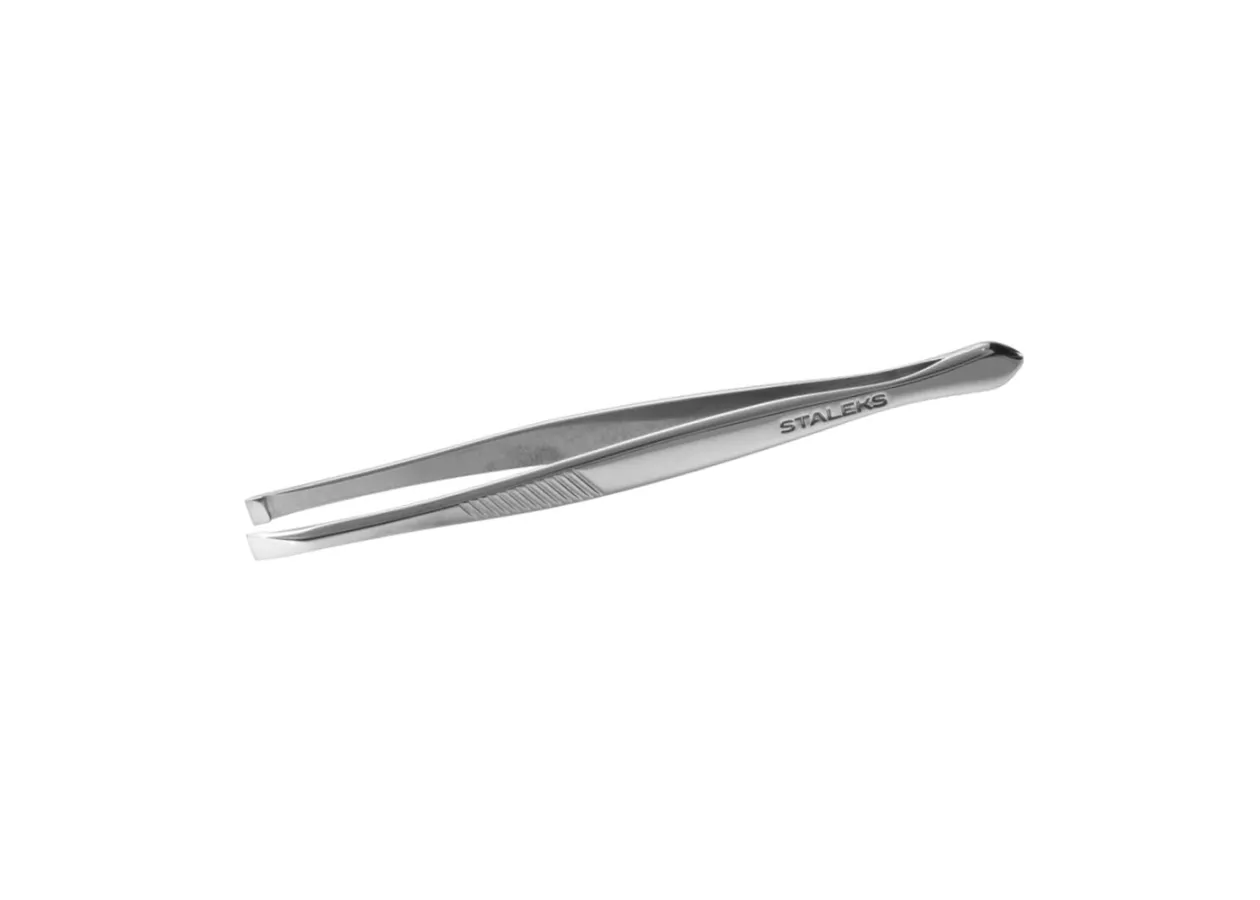 Пінцет для брів прямий Classic TC-10-01 Сталекс - Фото 3