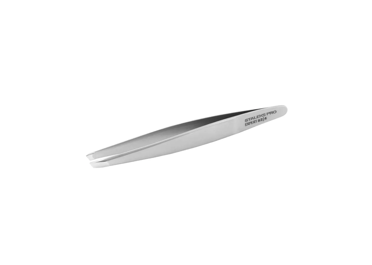 Пінцет для брів скошений Expert TE-62-4 Сталекс - Фото 3