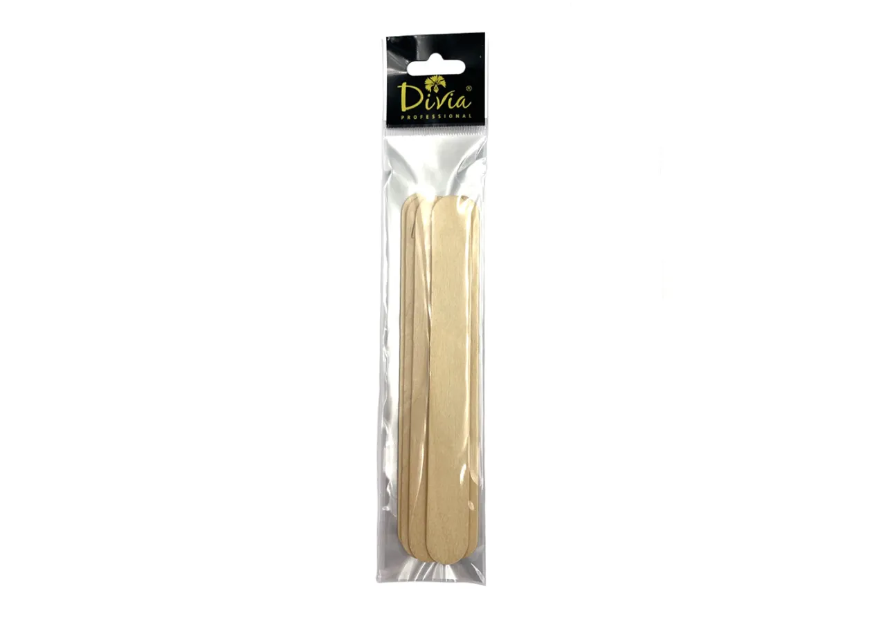 Wooden spatula for waxing Divia - Di586 [150*17 mm] (5 pcs/p)