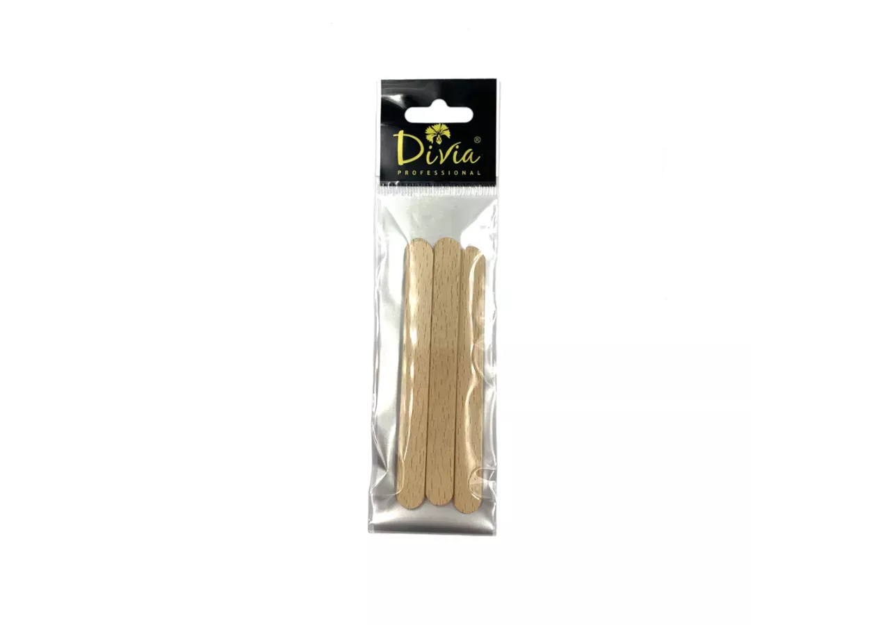 Wooden spatula for waxing Divia - Di587 [92*10 mm] (5 pcs/p)