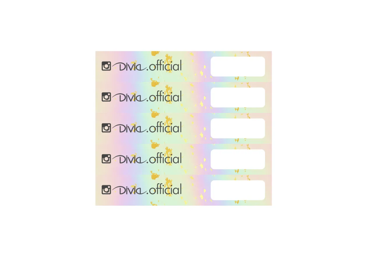 Stickers on tips Divia - Di001 (5 pcs)