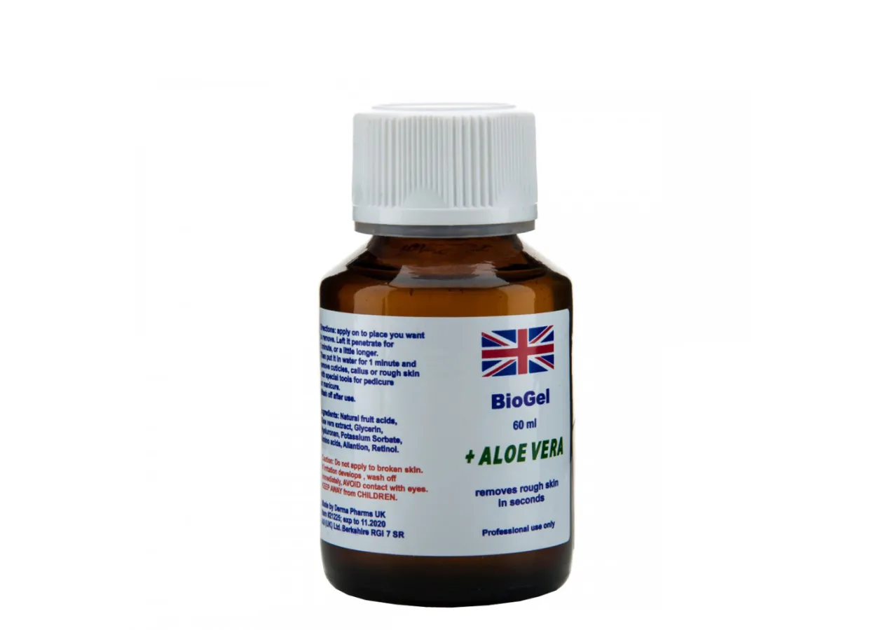 Acid remover for pedicure BioGel + aloe vera (60 ml)
