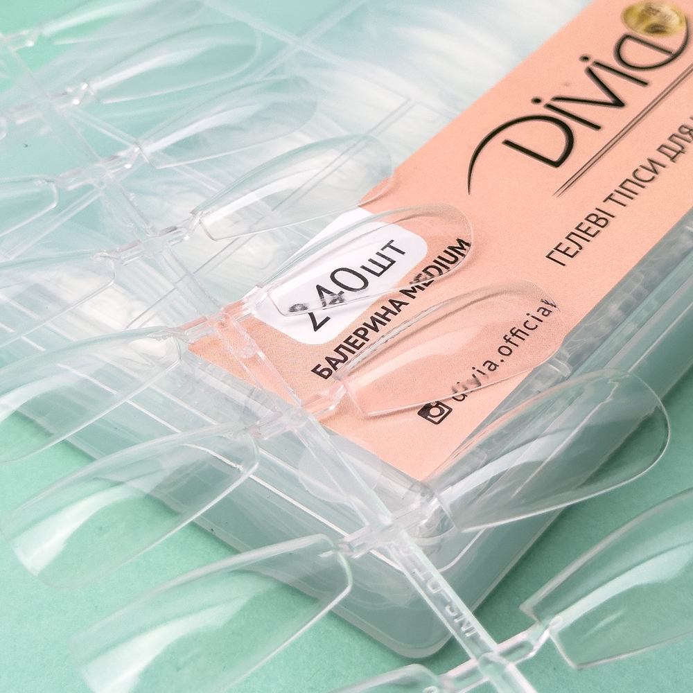 Gel tips for nail extension Divia 