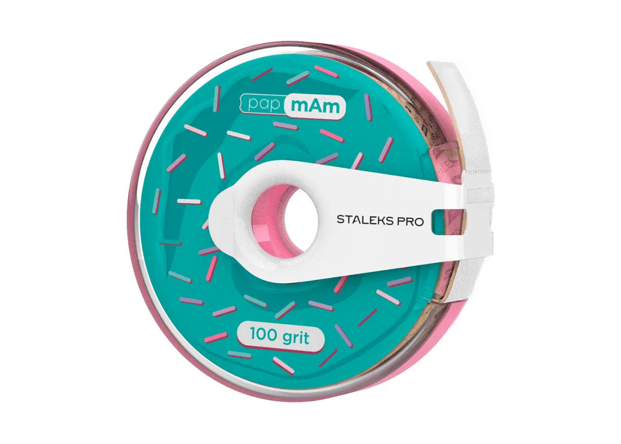 Змінний файл-стрічка білий papmAm з кліпсою 100 грит Сталекс 