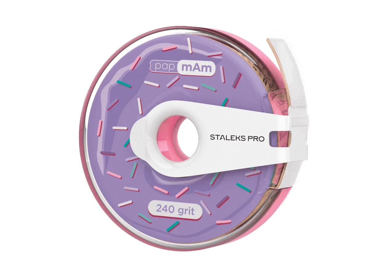 Змінний файл-стрічка білий papmAm з кліпсою 240 грит Сталекс 