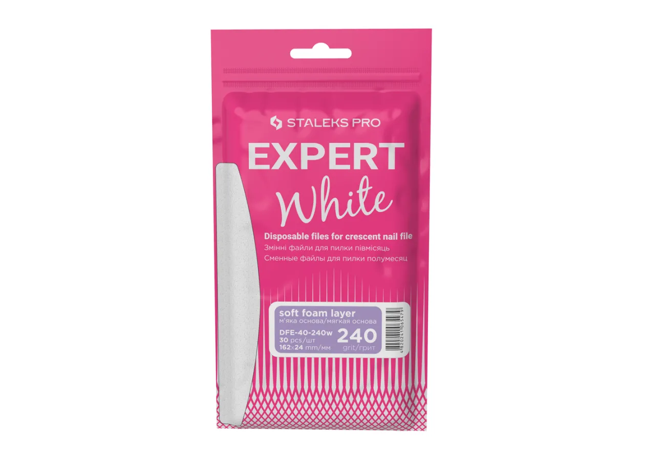 Набір змінних білих файлів на м'якій основі для пилки півмісяць Сталекс 