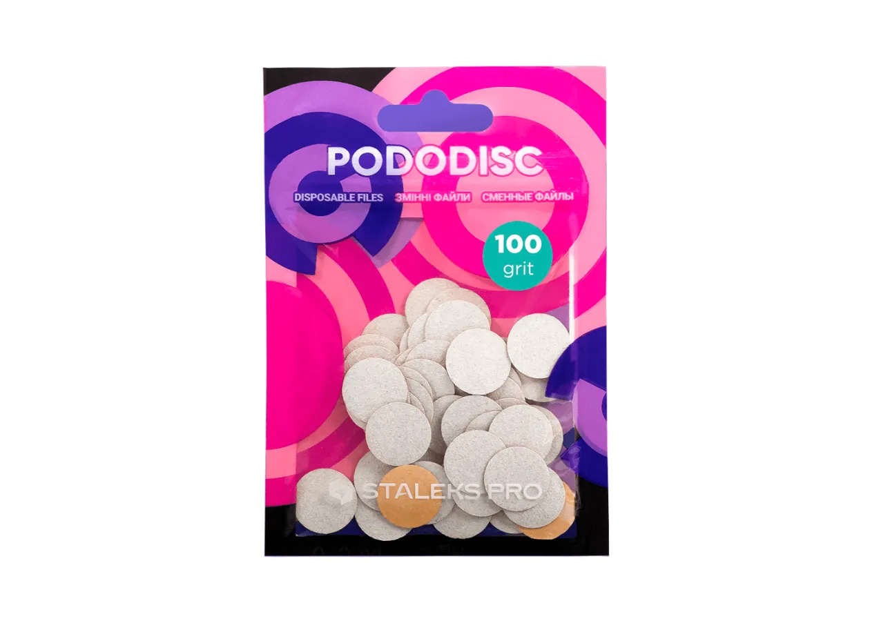 Змінні файли білі PodoDisc Сталекс - PDF-15-100w S [15 мм, 100 грит; 50 шт]