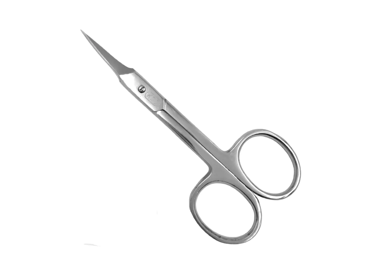 Manicure curved scissors for cuticle KDS - 01-4025 [silver]