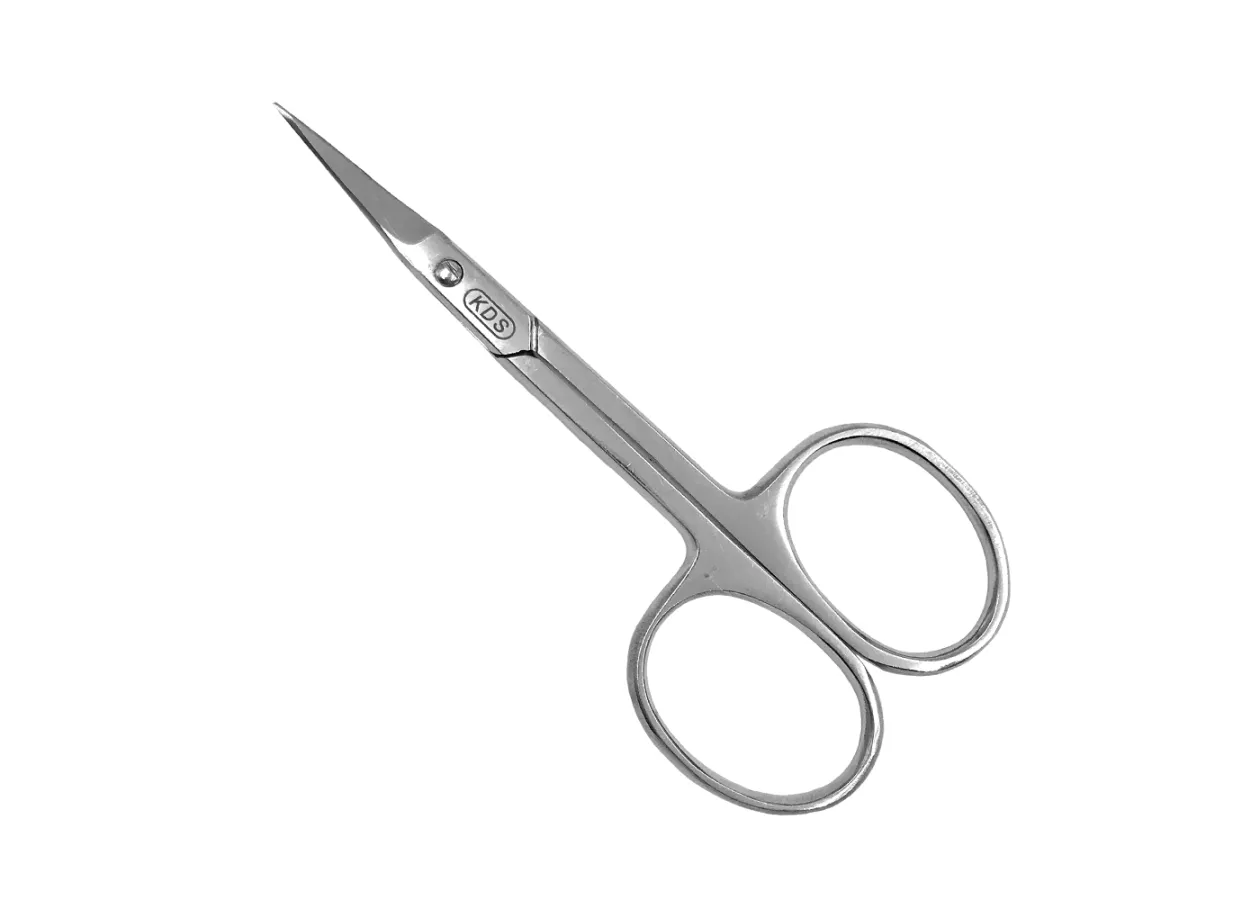 Манікюрні ножиці для кутикули вигнуті KDS - 01-4250 [срібні]