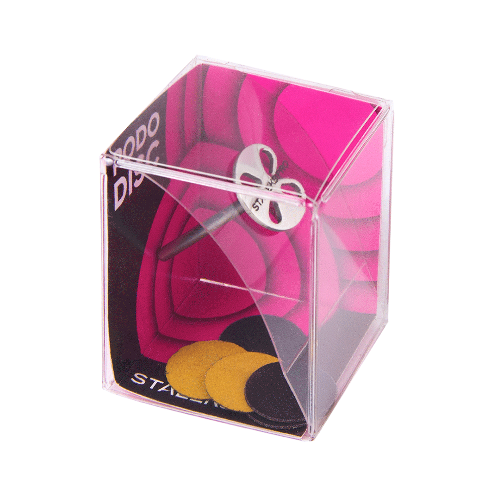 PODODISC STALEKS PRO S (15 mm) pedicure disc in the set with disposable files 180 grit (5 pcs)