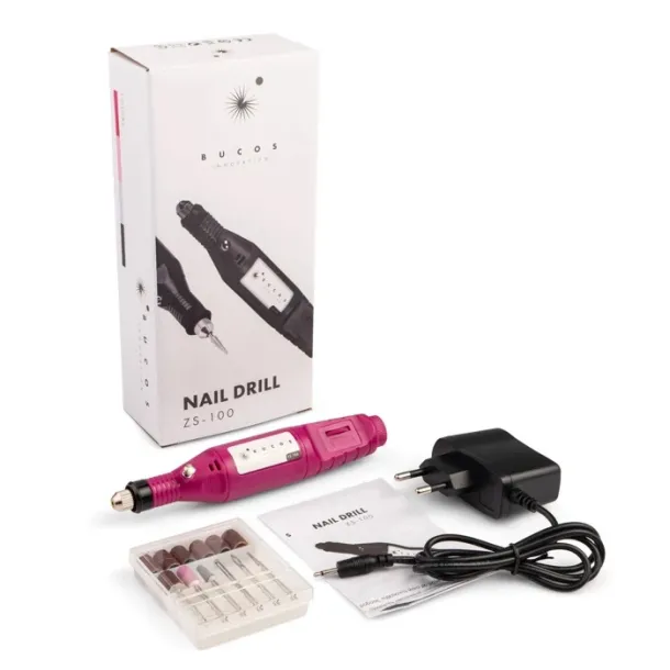 Фрезер-ручка для манікюру Bucos ZS100 Pink - Фото 5