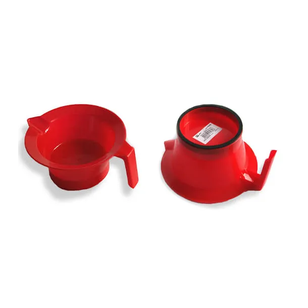 Пластикова миска для фарби для волосся з гумовою вставкою Luxury - 10-4058