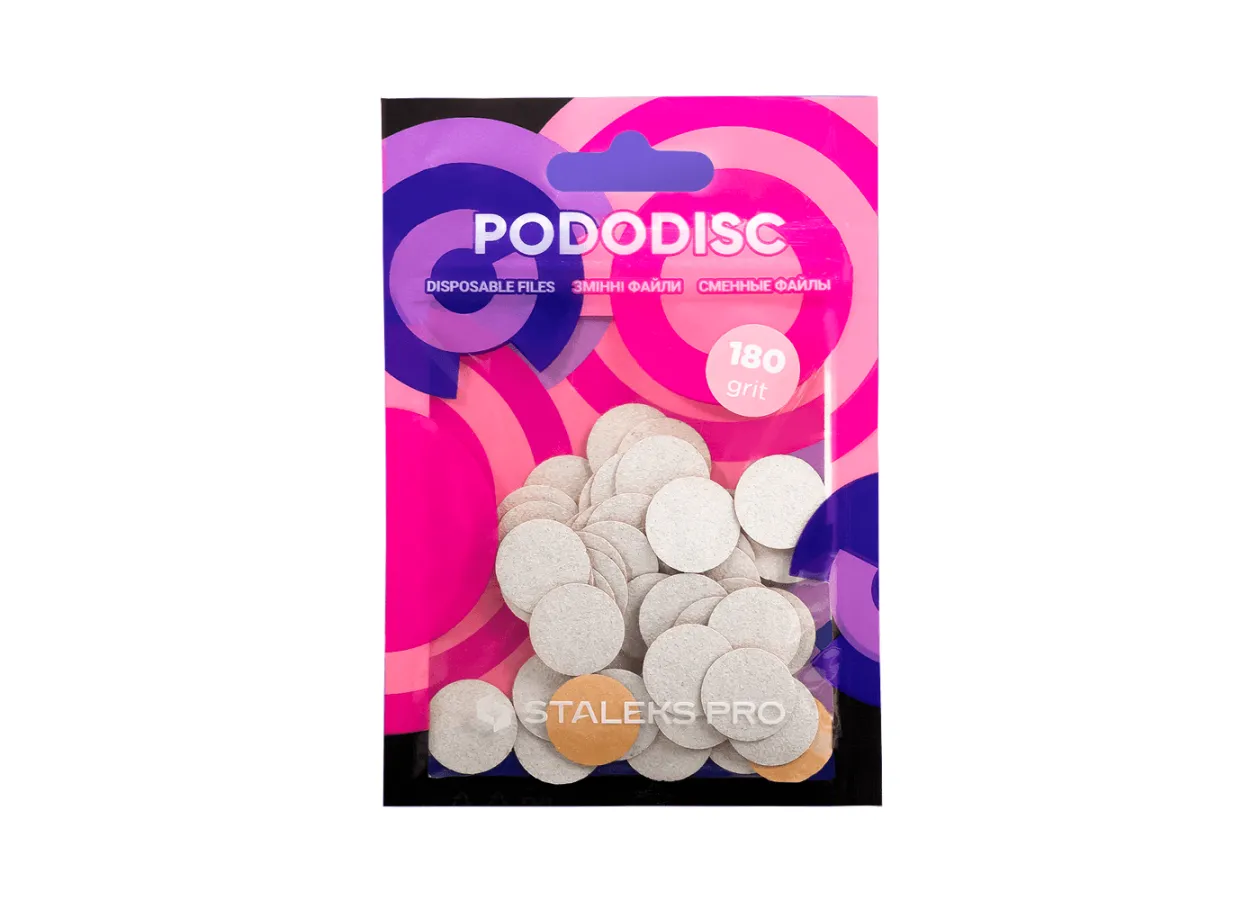 Змінні файли білі PodoDisc Сталекс - PDF-15-180w S (15 мм, 180 грит; 50 шт)