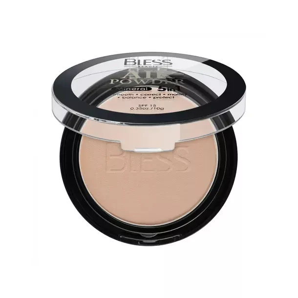 Пудра компактна для обличчя “5 in1 Mineral Air Powder” Bless Beauty (10 г)