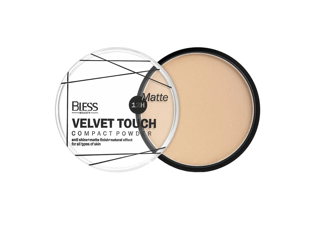 Пудра компактна для обличчя “Velvet Touch” Bless Beauty (10 г)
