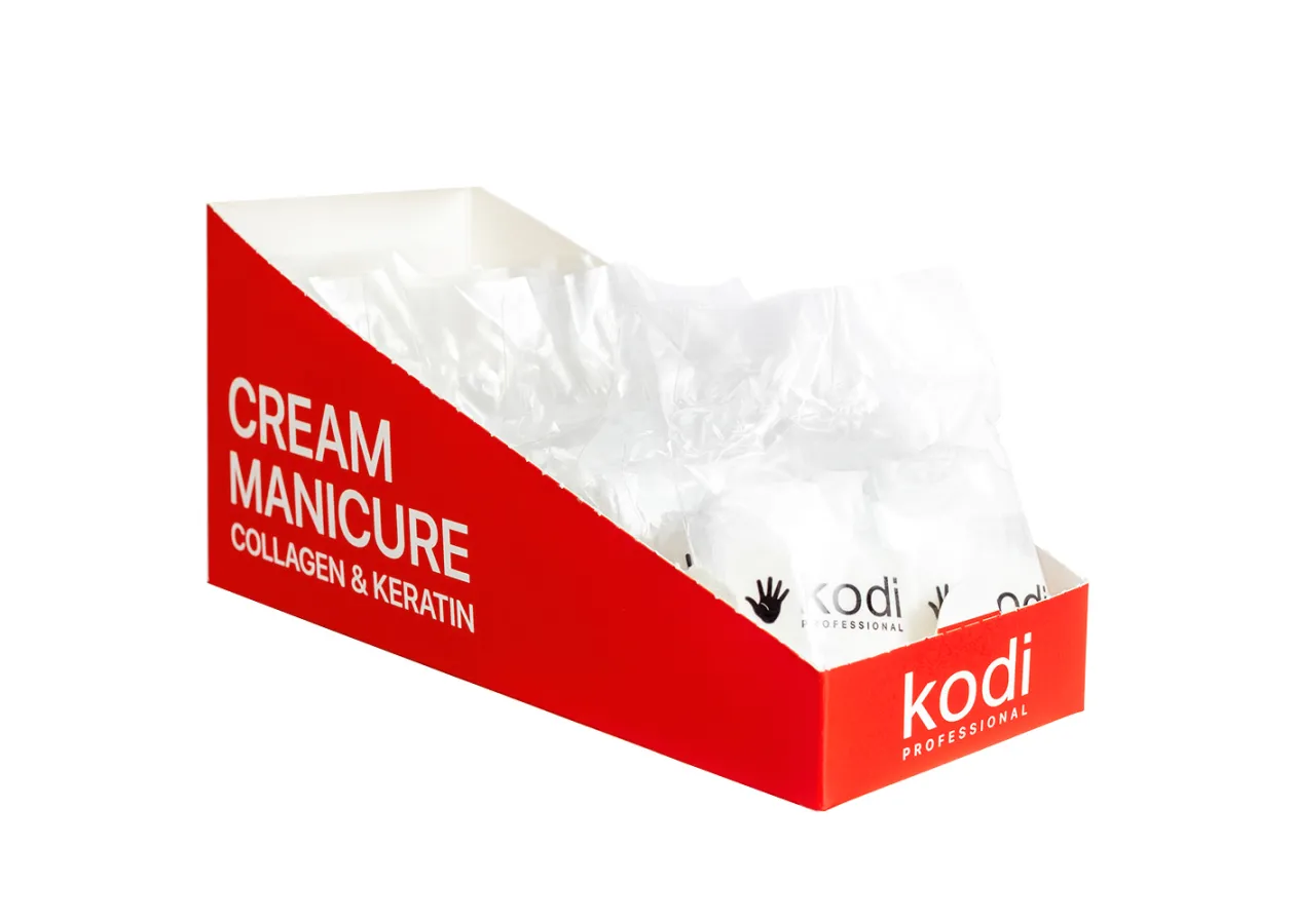 Одноразові рукавички для манікюра з кремовою емульсією Kodi (2 шт)