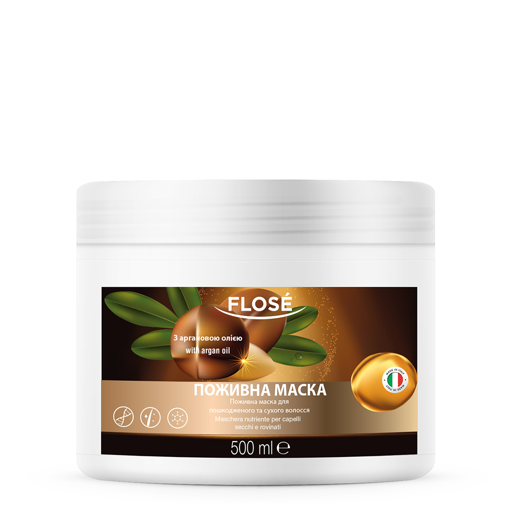 Поживна маска для пошкодженого і сухого волосся FLOSÉ (500 мл)