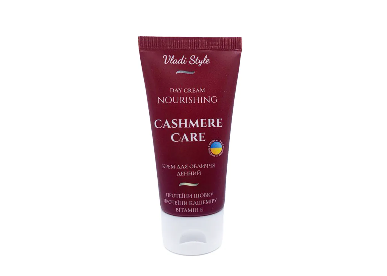 Крем для обличчя живильний денний для всіх типів шкіри “Cashmere Care” Vladi Style (50 мл)