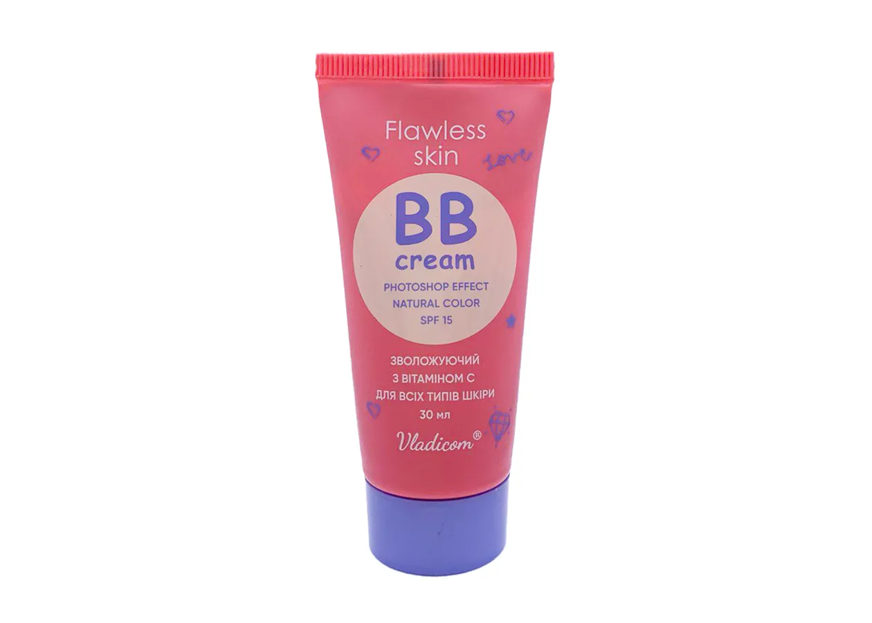 ВВ-крем зволожуючий з вітаміном С для всіх типів шкіри “Flawless Skin” ВЛАДІКОМ (30 мл)