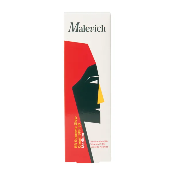 Сяючий ВВ крем SPF 30 Темний бежевий Malevich M-1201 (50 мл) - Фото 2