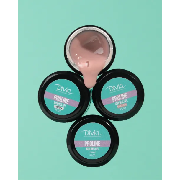 Гель будівельний Divia “ProLine Builder Gel“ Di1751 (14 г) - Фото 2