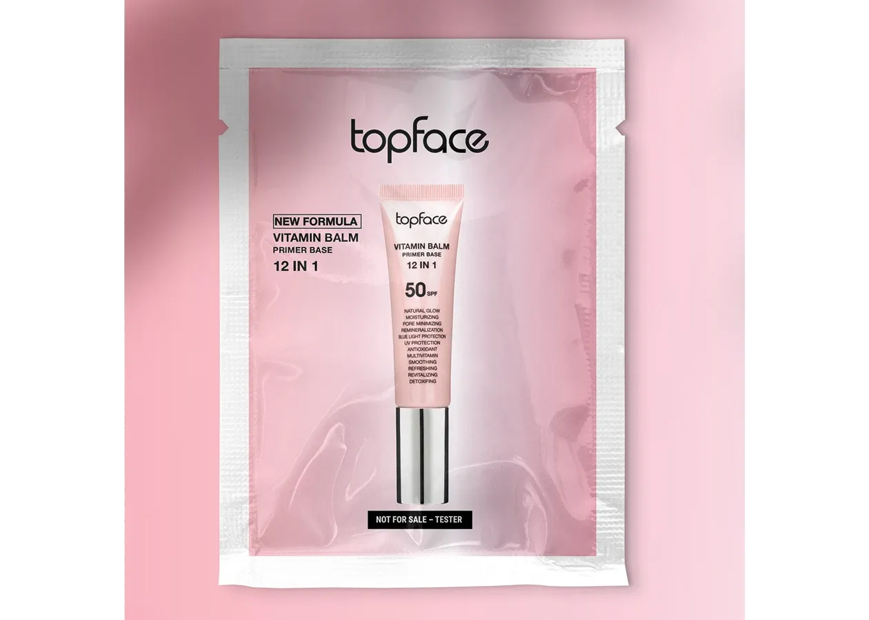 Праймер-основа для обличчя у сашетці Topface Vitamin Balm Primer Base 12 в 1 SPF50 PT473